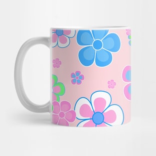 FLOWERS Blooming On Pink Mug